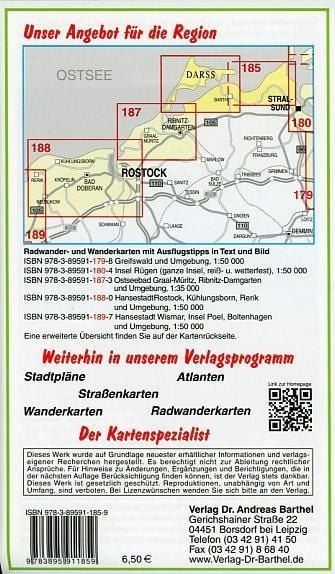 Produktbild: Fischland, Dar&szlig;, Zingst und Umgebung Radwander- und Wanderkarte 1 : 35 000