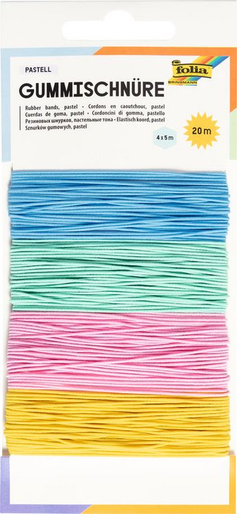 Produktbild: FOLIA&reg; Gummischn&uuml;re, pastell