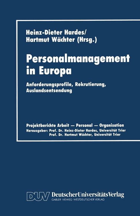 Produktbild: Personalmanagement in Europa