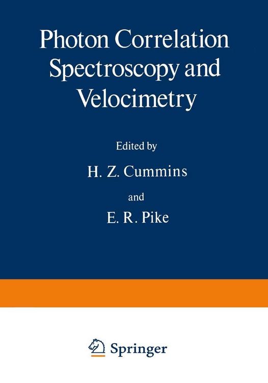 Produktbild: Photon Correlation Spectroscopy and Velocimetry