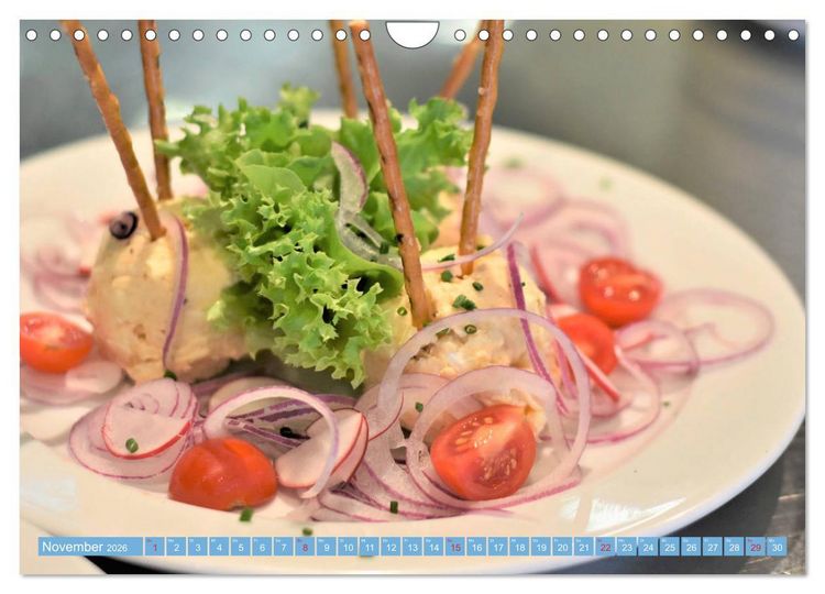 Produktbild: Brotzeit. Z&uuml;nftige Schmankerl der bayerischen Kultur (Wandkalender 2026 DIN A4 quer), CALVENDO Monatskalender