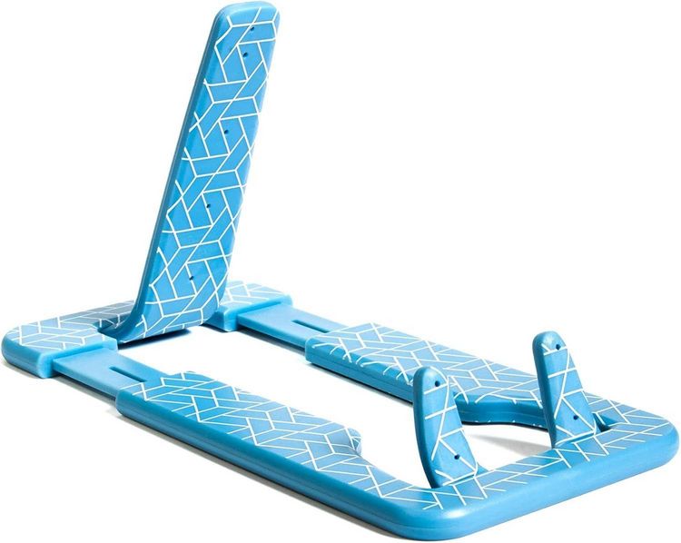Produktbild: Flexistand Pro blau Geometrical &ndash; Flexibler Handy- & Tabletst&auml;nder