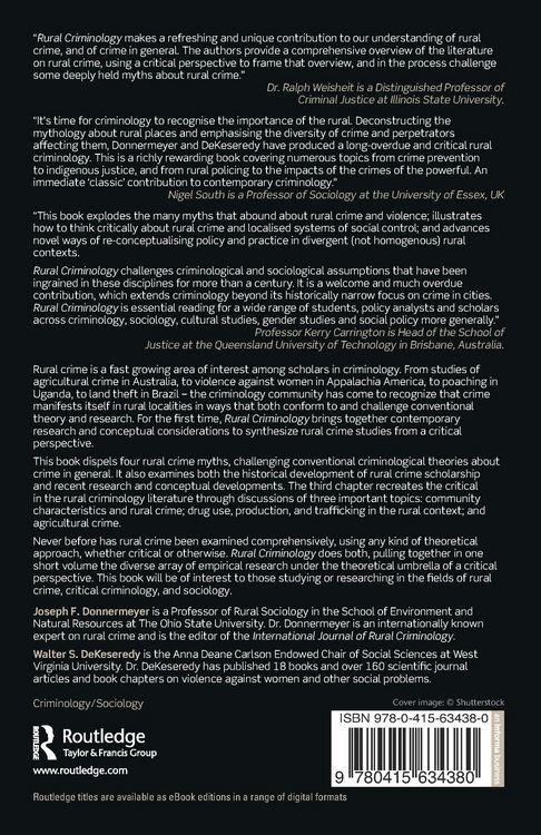 Produktbild: Rural Criminology