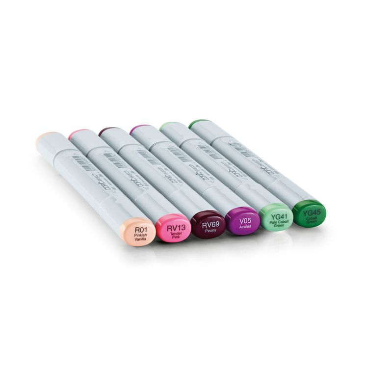 Produktbild: Copic Pinselmarker Set Sketch Floral Favorite 1 floral favorite 1 6 St&uuml;ck