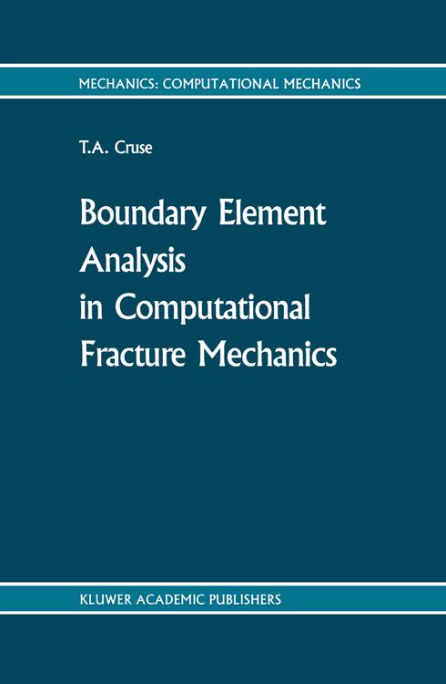 Produktbild: Boundary Element Analysis in Computational Fracture Mechanics