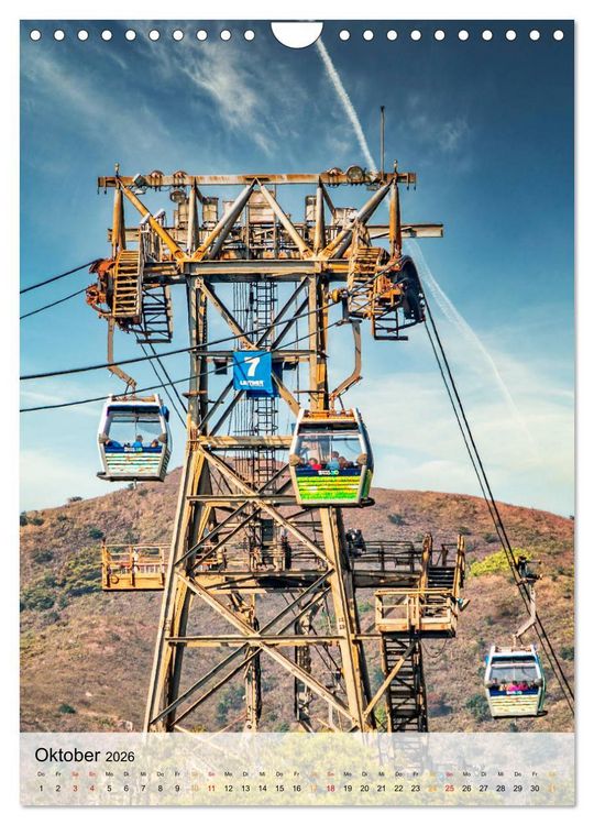 Produktbild: Nervenkitzel Seilbahn (Wandkalender 2026 DIN A4 hoch), CALVENDO Monatskalender
