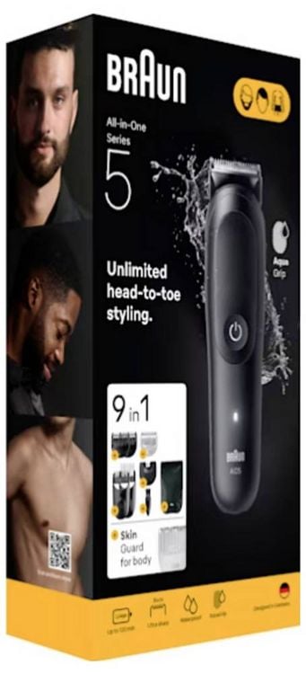 Produktbild: Braun Braun Series 5 All-In-One Style Kit AIO5 Bartschneider, Haarschneider, K&ouml;rperhaartrimmer Schwarz