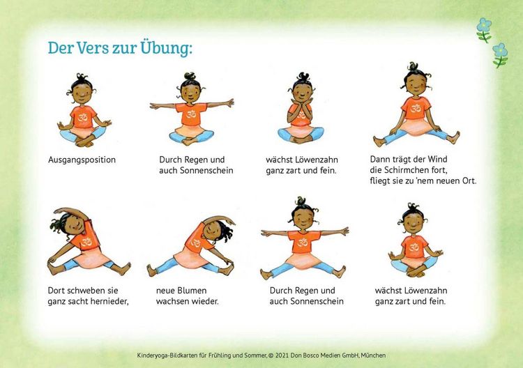 Produktbild: Kinderyoga-Bildkarten f&uuml;r Fr&uuml;hling und Sommer