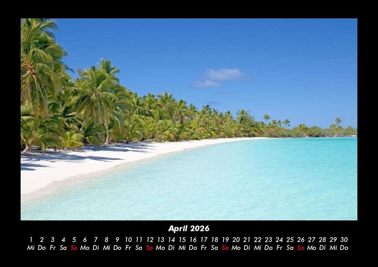 Produktbild: Str&auml;nde der Welt 2026 Fotokalender DIN A3