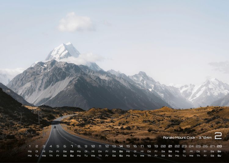 Produktbild: Neuseeland - Das Land der langen wei&szlig;en Wolke - 2027 - Kalender DIN A3