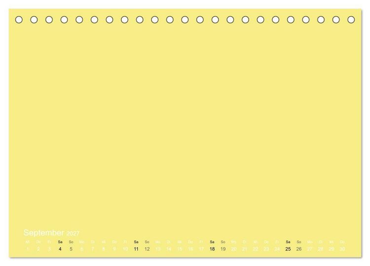 Produktbild: Bastelkalender - Gelb (Tischkalender 2027 DIN A5 quer), CALVENDO Monatskalender