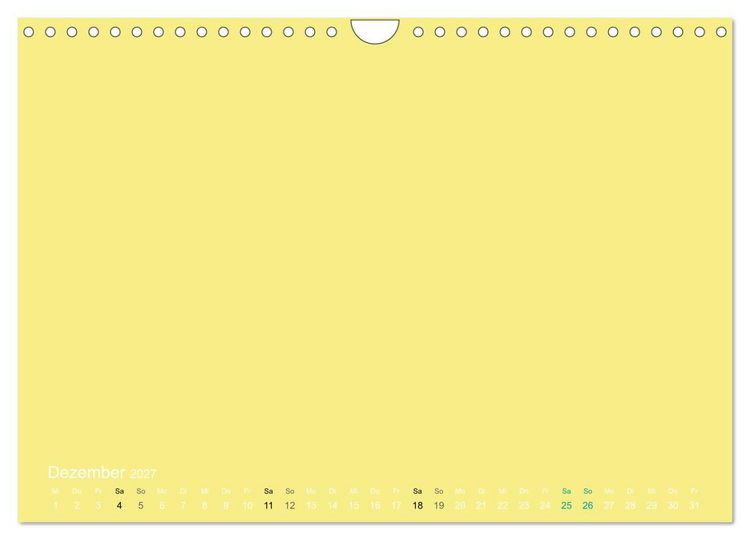 Produktbild: Bastelkalender - Gelb (Wandkalender 2027 DIN A4 quer), CALVENDO Monatskalender