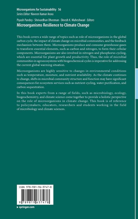 Produktbild: Microorganisms Resilience to Climate Change