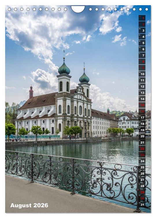 Produktbild: Willkommen in Luzern (Wandkalender 2026 DIN A4 hoch), CALVENDO Monatskalender