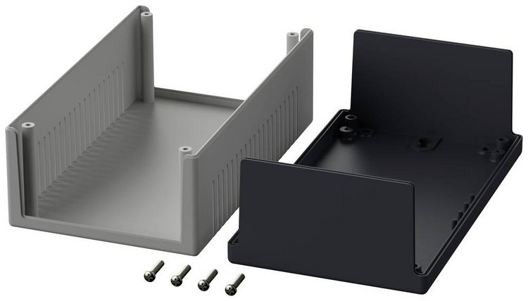 Produktbild: Bopla ELEMENT E 450 VL 05450200 Elektronikgeh&auml;use 189 x 110 x 70 Polystyrol Lichtgrau, Graphitgrau 1 St.