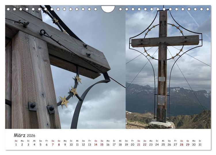 Produktbild: Bekannte und unbekannte S&uuml;dtiroler Gipfelkreuze im Detail (Wandkalender 2026 DIN A4 quer), CALVENDO Monatskalender
