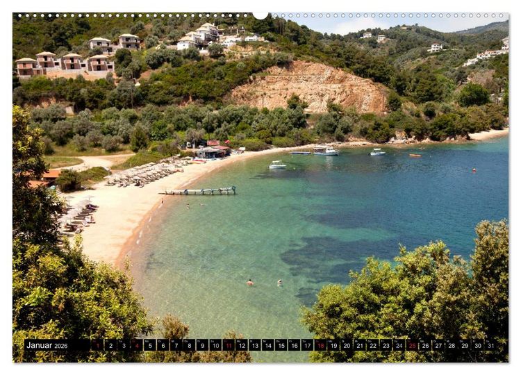 Produktbild: Skiathos + Skopelos (hochwertiger Premium Wandkalender 2026 DIN A2 quer), Kunstdruck in Hochglanz