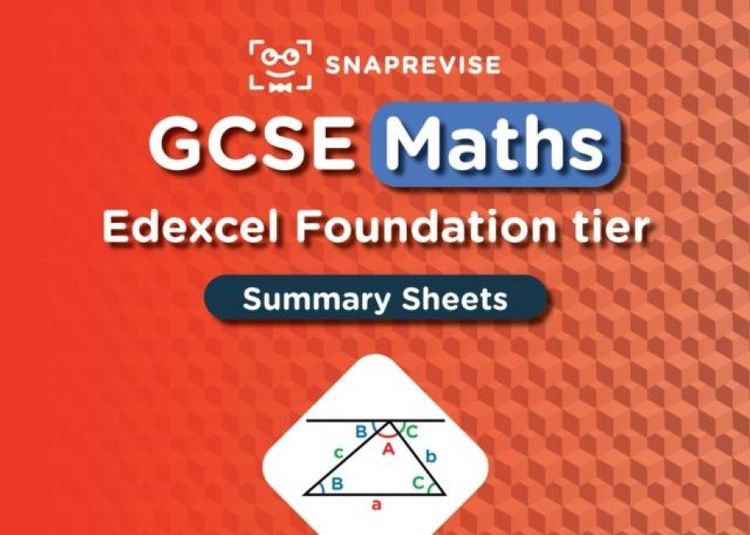 Produktbild: SnapRevise GCSE Edexcel Maths Foundation Summary Sheets