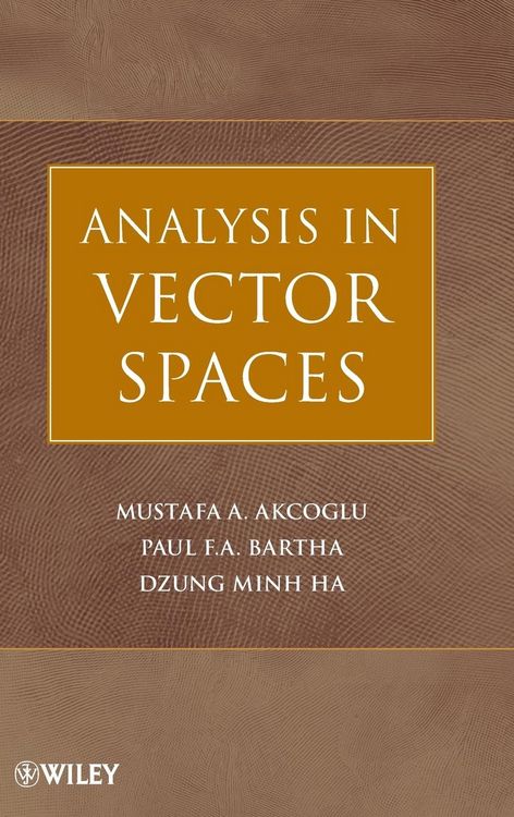 Produktbild: Analysis in Vector Spaces