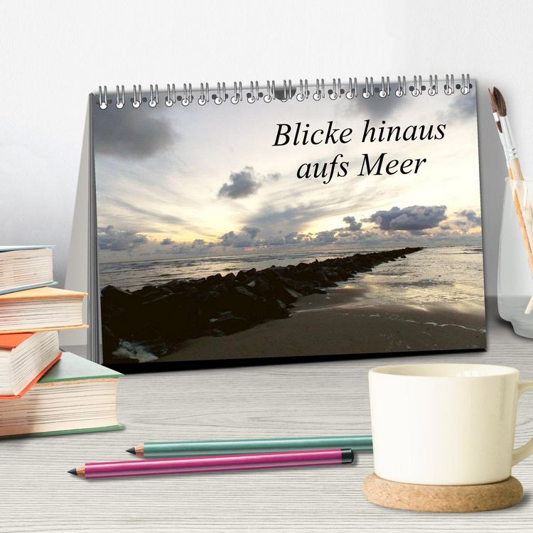 Produktbild: Blicke hinaus aufs Meer (Tischkalender 2026 DIN A5 quer), CALVENDO Monatskalender