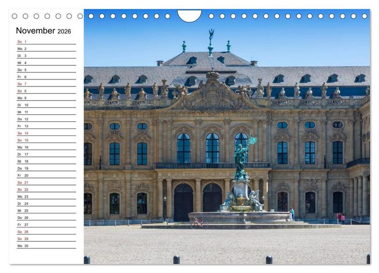Produktbild: W&Uuml;RZBURG Historisches Stadtherz (Wandkalender 2026 DIN A4 quer), CALVENDO Monatskalender