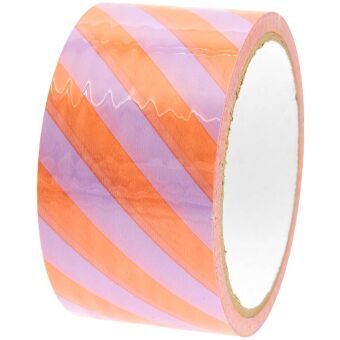 Produktbild: Paketklebeband Flieder / Neonorange, 5 cm x 32 m