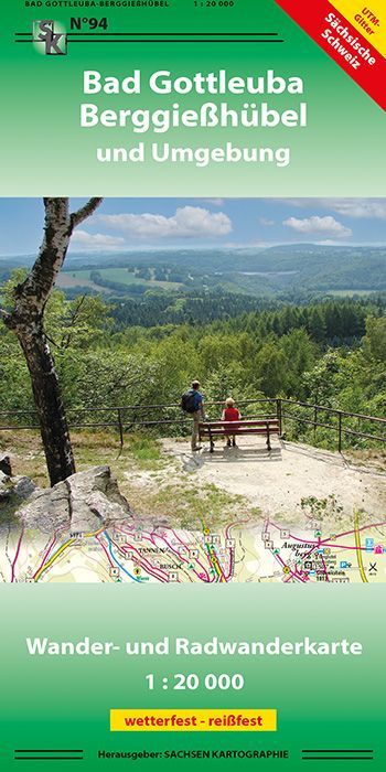 Produktbild: Bad Gottleuba-Berggie&szlig;h&uuml;bel und Umgebung 1 : 20 000