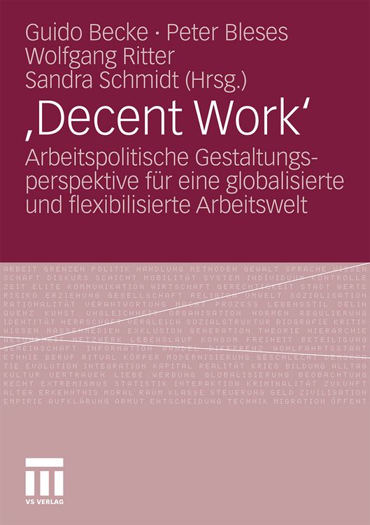 Produktbild: ,Decent Work&lsquo;