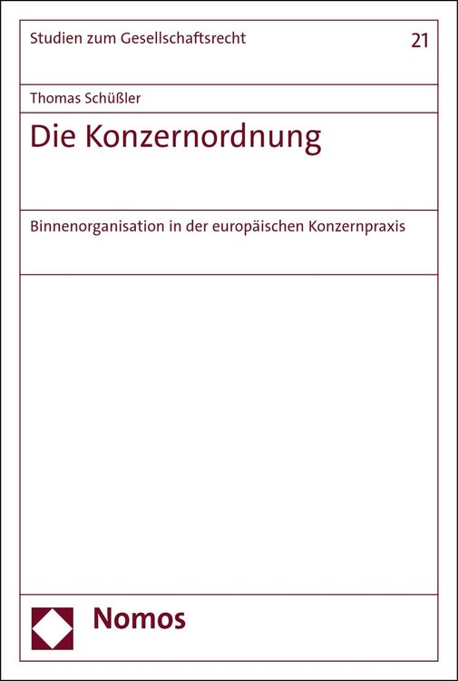 Produktbild: Die Konzernordnung