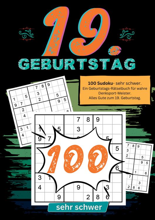 Produktbild: 19. Geburtstag- Sudoku Geschenkbuch