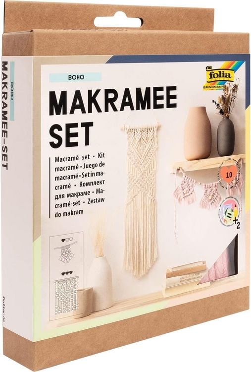 Produktbild: Folia Makramee Set BOHO, 10-teilig
