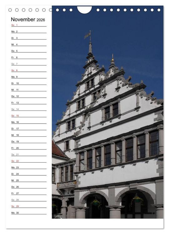 Produktbild: Streifz&uuml;ge durch Paderborn (Wandkalender 2026 DIN A4 hoch), CALVENDO Monatskalender