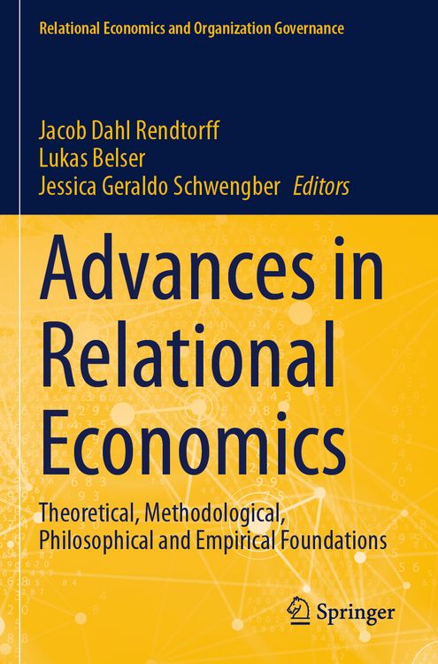 Produktbild: Advances in Relational Economics