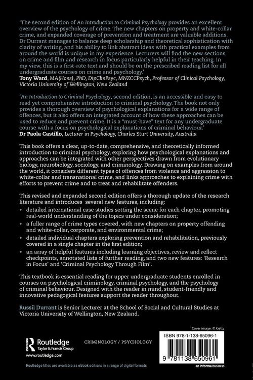 Produktbild: An Introduction to Criminal Psychology
