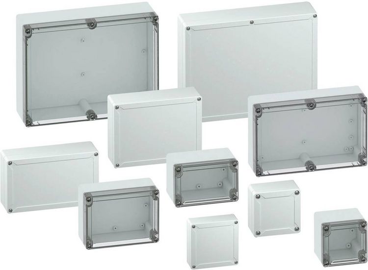Produktbild: Spelsberg TG PC 1208-9-o Installations-Geh&auml;use 122 x 82 x 85 Polycarbonat Lichtgrau (RAL 7035) 1 St.