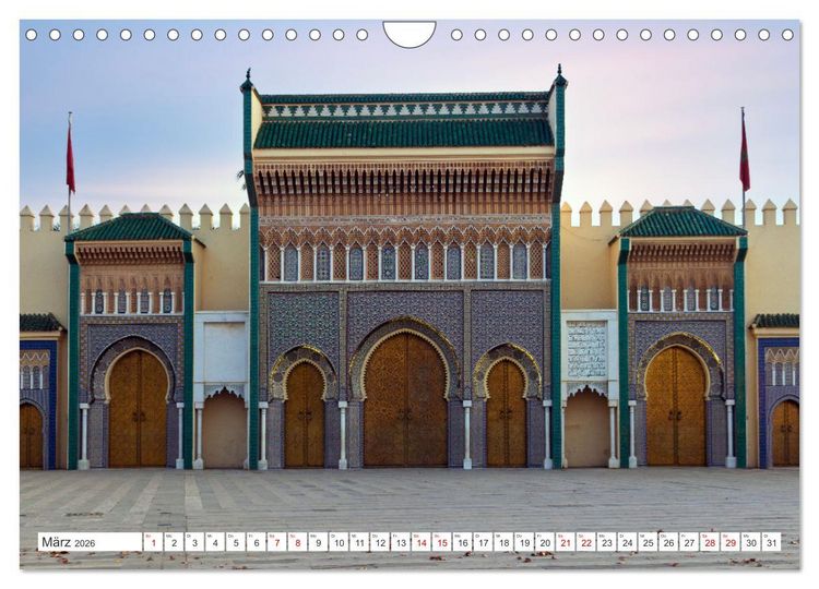 Produktbild: Marokko, ein lebendiges Mosaik voller Farben. (Wandkalender 2026 DIN A4 quer), CALVENDO Monatskalender
