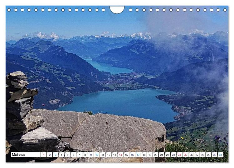 Produktbild: Gr&uuml;ezi . Landschaften in der Schweiz (Wandkalender 2026 DIN A4 quer), CALVENDO Monatskalender