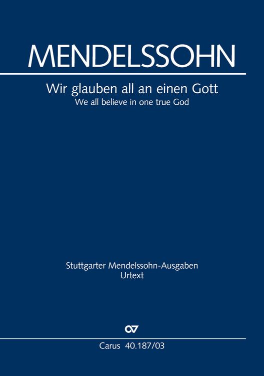 Produktbild: Wir glauben all an einen Gott (Klavierauszug)