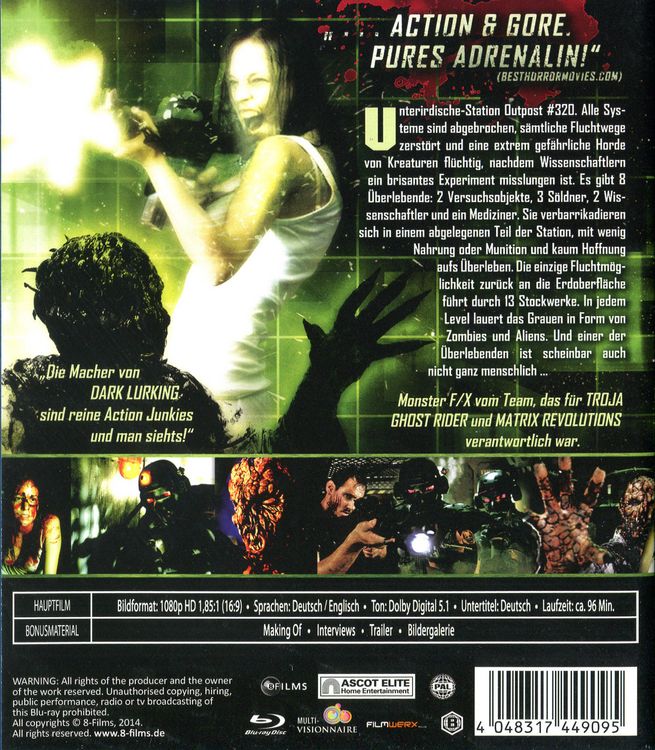 Produktbild: Alien vs Zombies - The Dark Lurking - Uncut Version