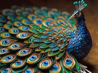 Produktbild: CALVENDO Puzzle Ein Motiv aus dem Kalender Tierwelt mit Quilling | 1000 Teile Lege-Gr&ouml;&szlig;e 64x48cm Foto-Puzzle f&uuml;r gl&uuml;ckliche Stunden