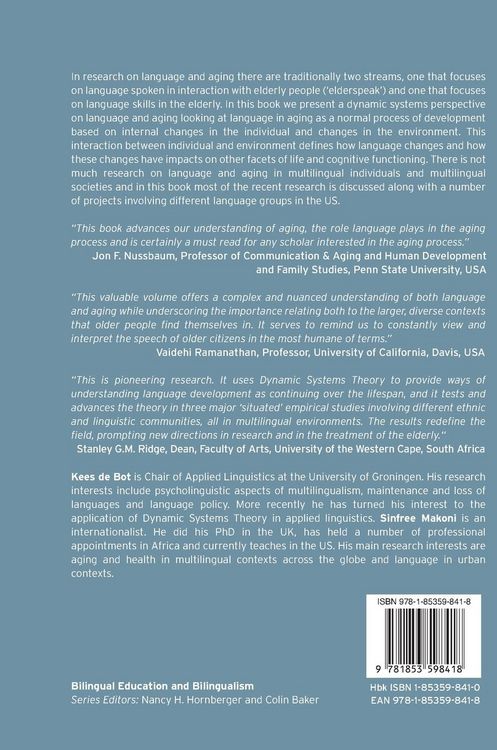 Produktbild: Language and Aging in Multilingual Contexts