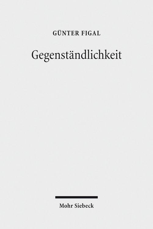 Produktbild: Gegenst&auml;ndlichkeit