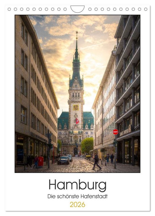 Produktbild: Hamburg - Die sch&ouml;nste Hafenstadt (Wandkalender 2026 DIN A4 hoch), CALVENDO Monatskalender