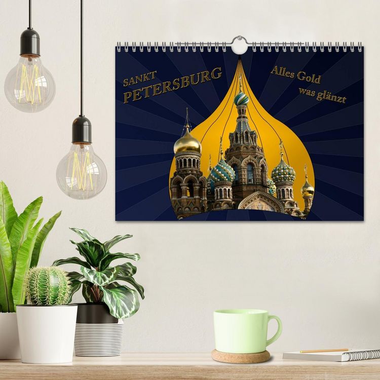 Produktbild: St. Petersburg - Alles Gold was gl&auml;nzt (Wandkalender 2026 DIN A4 quer), CALVENDO Monatskalender