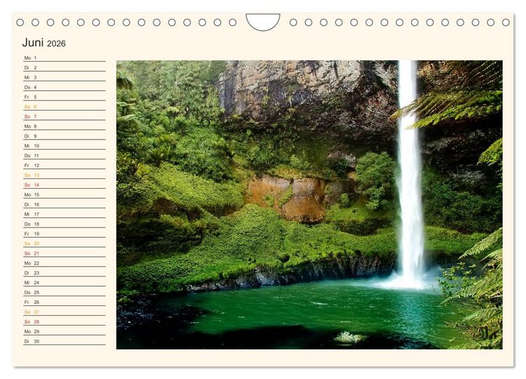 Produktbild: Neuseeland - atemberaubend sch&ouml;n (Wandkalender 2026 DIN A4 quer), CALVENDO Monatskalender