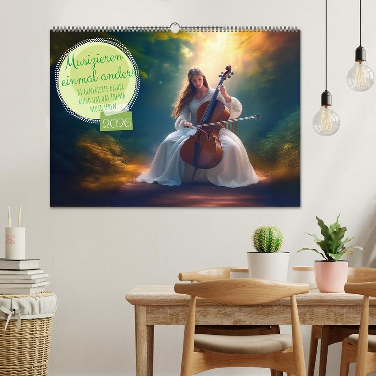 Produktbild: Musizieren einmal anders (Wandkalender 2026 DIN A2 quer), CALVENDO Monatskalender
