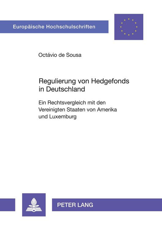 Produktbild: Regulierung von Hedgefonds in Deutschland