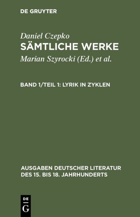 Produktbild: Lyrik in Zyklen