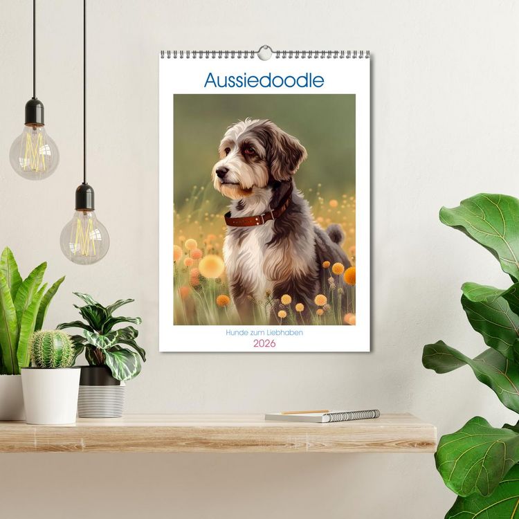 Produktbild: Aussiedoodle - Hunde zum Liebhaben (Wandkalender 2026 DIN A3 hoch), CALVENDO Monatskalender