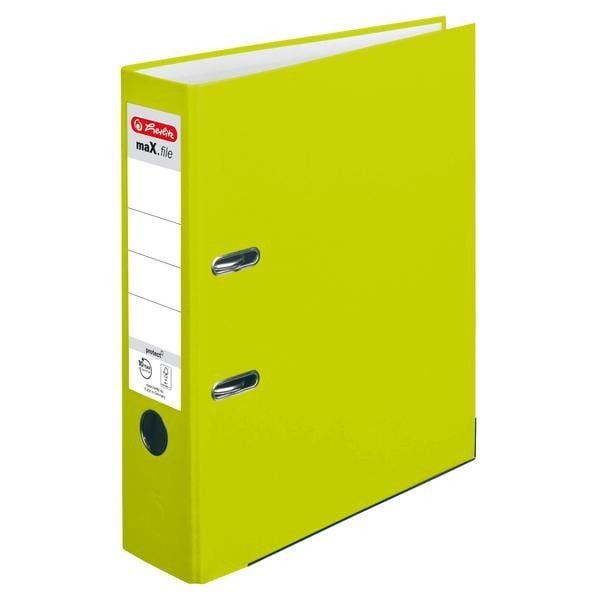 Produktbild: Herlitz Ordner maX.file protect A4 8cm neon gr&uuml;n